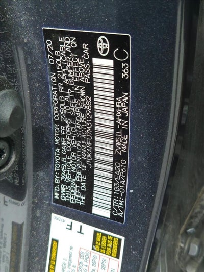 2021 Toyota Prius XLE (Natl)