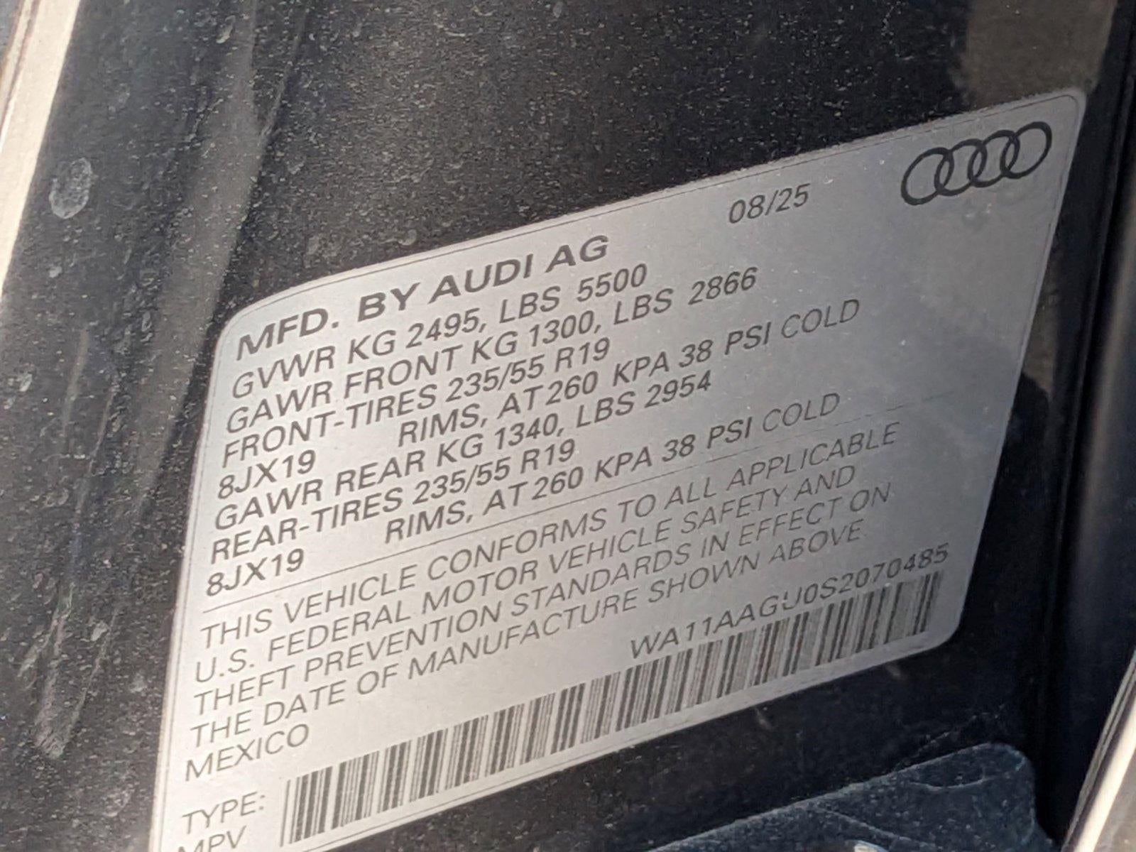 2025 Audi Q5 Premium 2.0 TFSI quattro