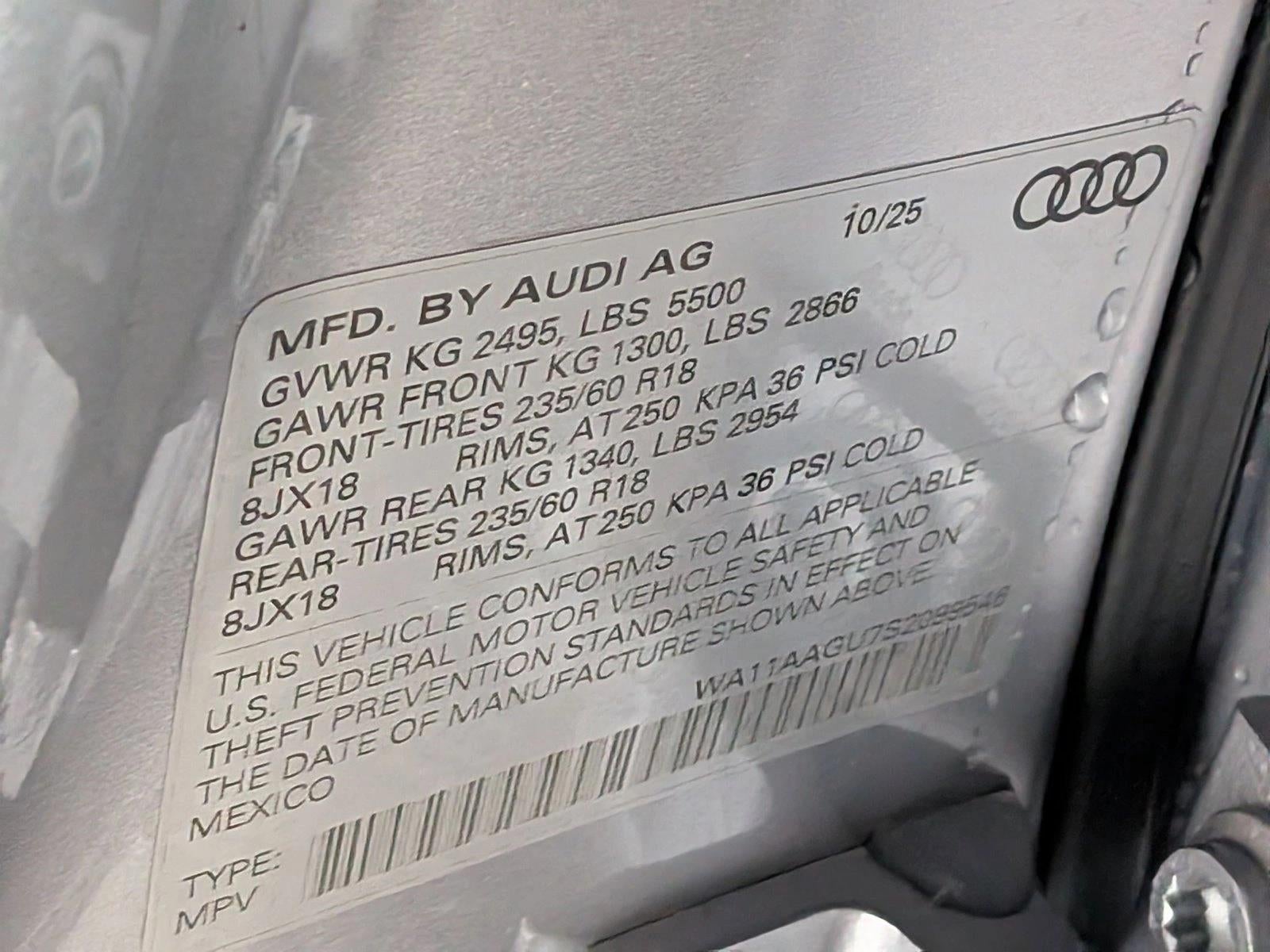 2025 Audi Q5 Premium 2.0 TFSI quattro