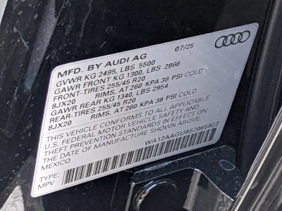 2025 Audi Q5 Premium Plus 2.0 TFSI quattro
