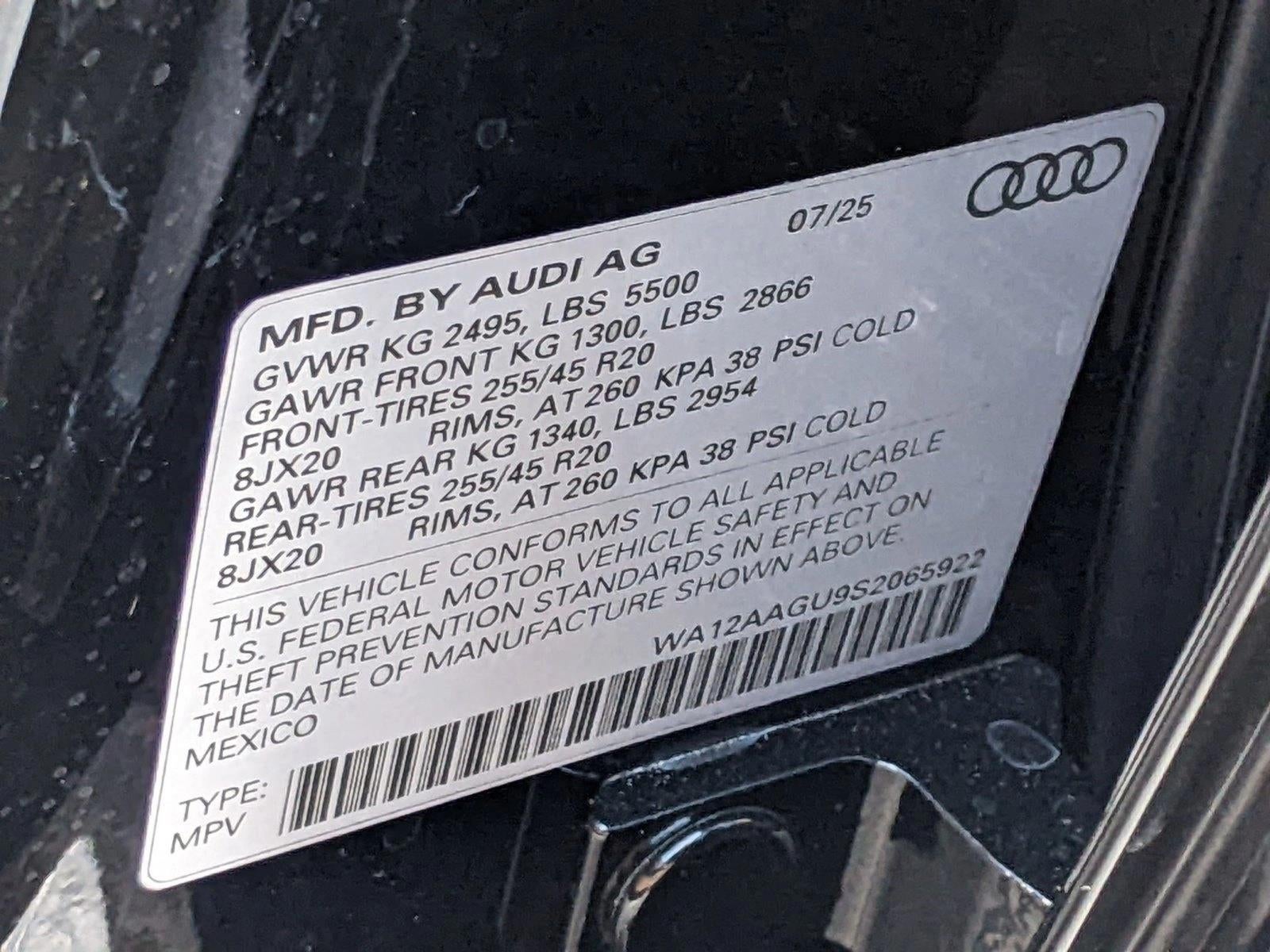 2025 Audi Q5 Premium Plus 2.0 TFSI quattro