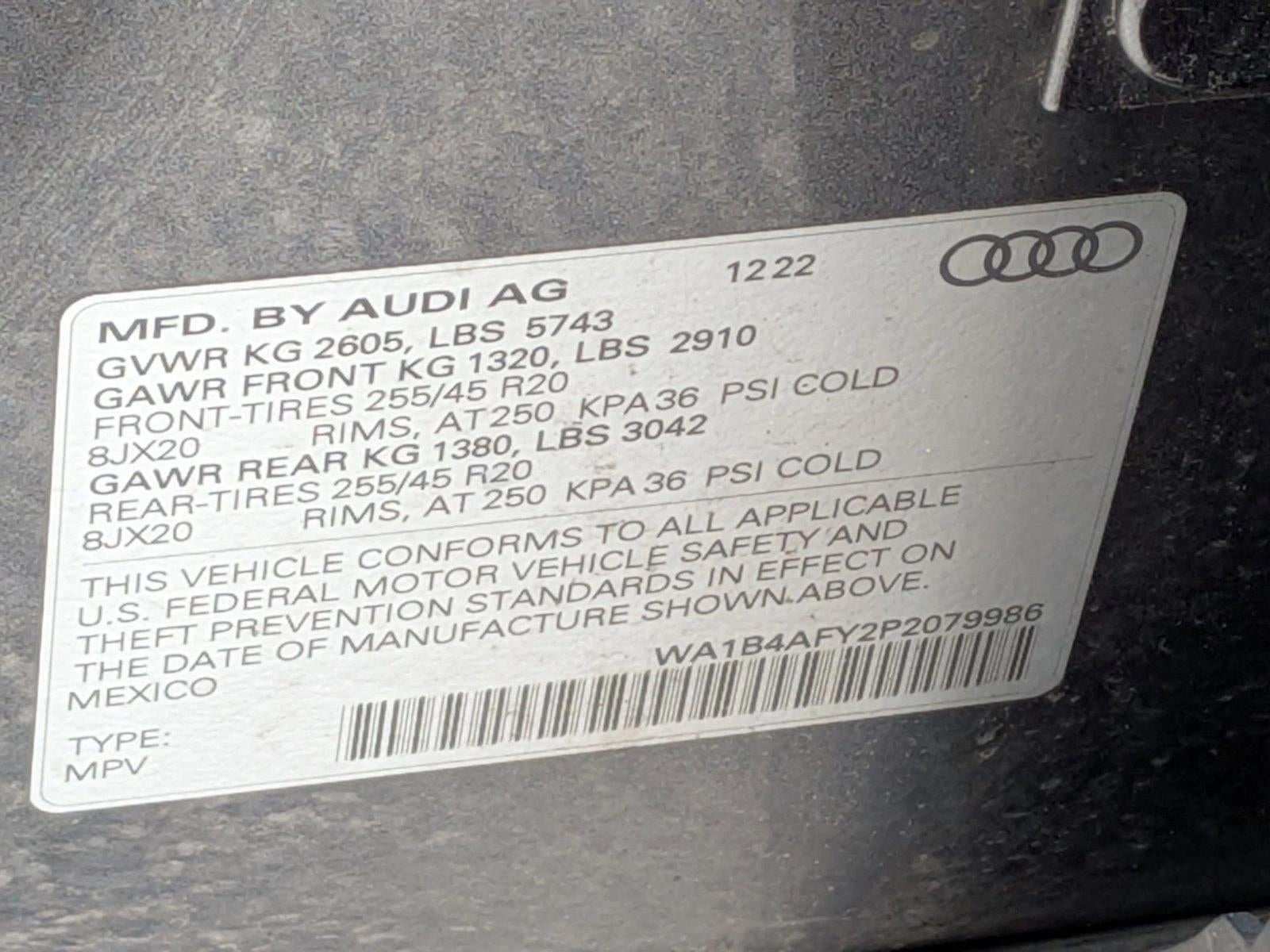 2023 Audi SQ5 Premium Plus 3.0 TFSI quattro