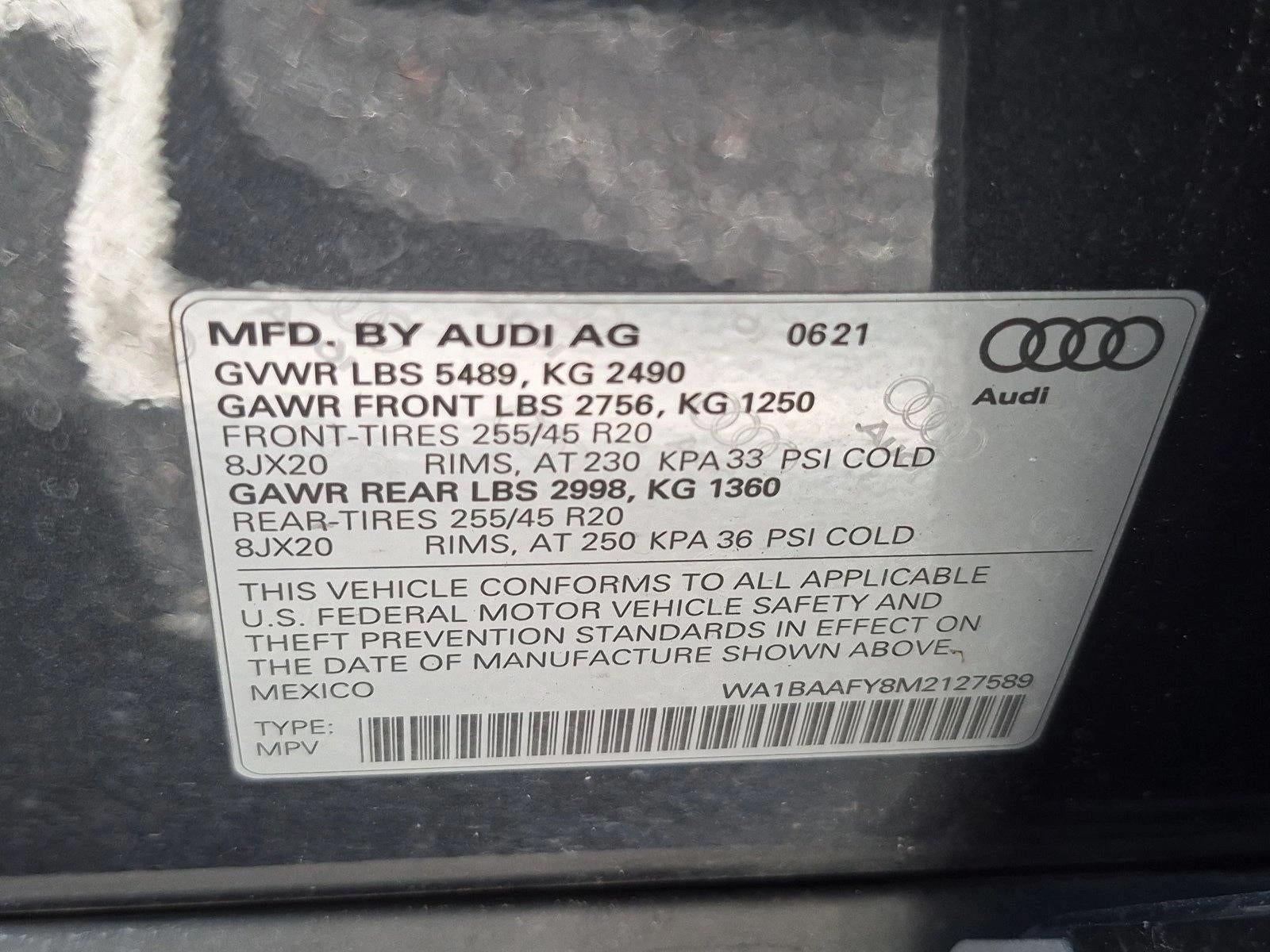 2021 Audi Q5 Premium Plus 45 TFSI quattro