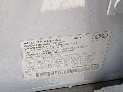 2018 Audi Q5 2.0 TFSI Premium Plus