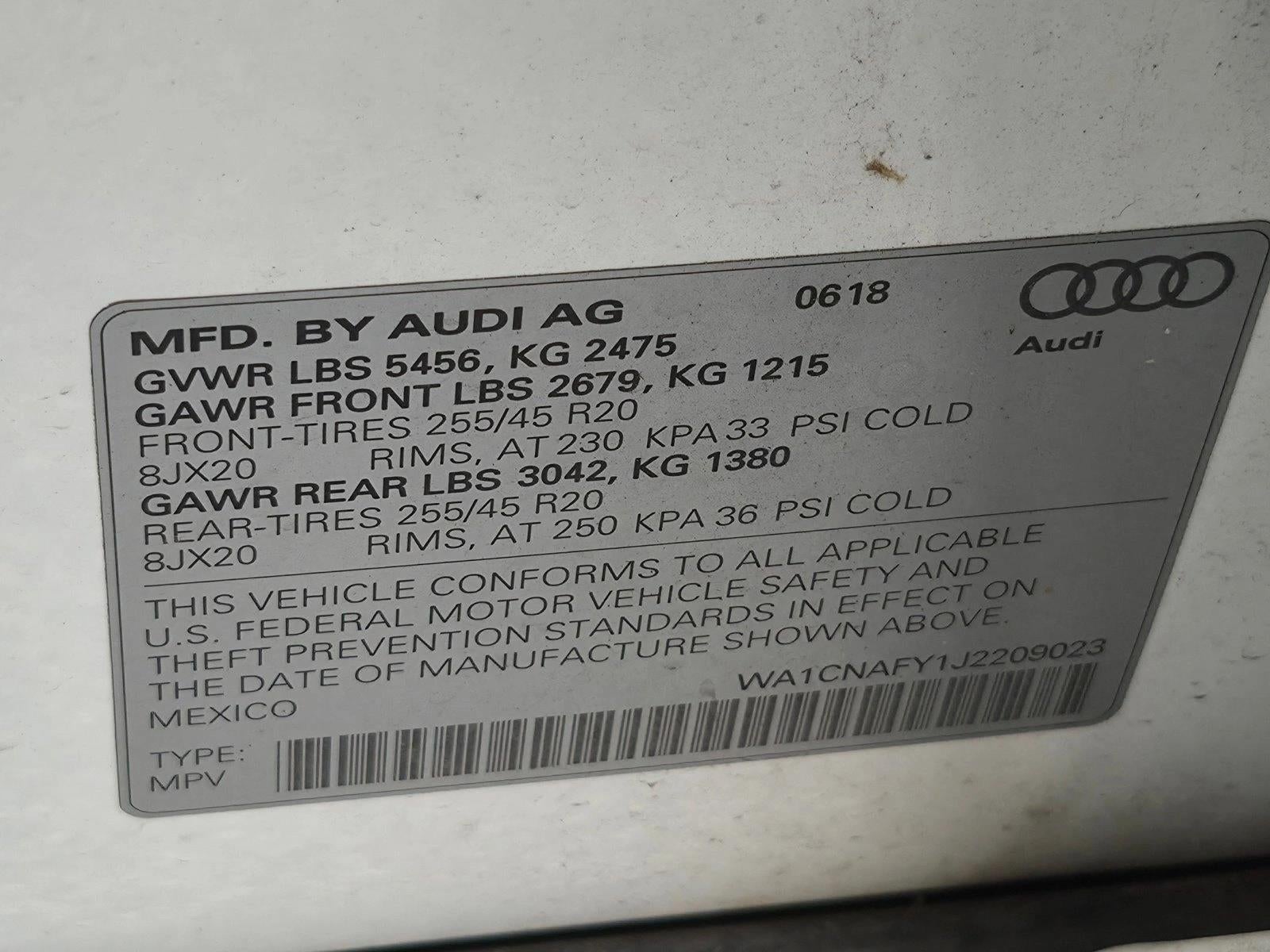 2018 Audi Q5 2.0 TFSI Prestige
