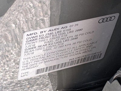 2025 Audi Q3 S line Premium 45 TFSI quattro