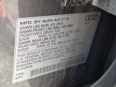 2019 Audi Q7 SE Premium Plus 45 TFSI quattro