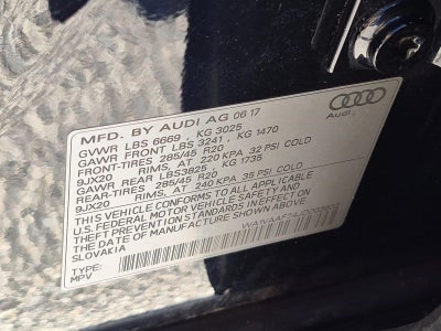 2018 Audi Q7 3.0 TFSI Prestige