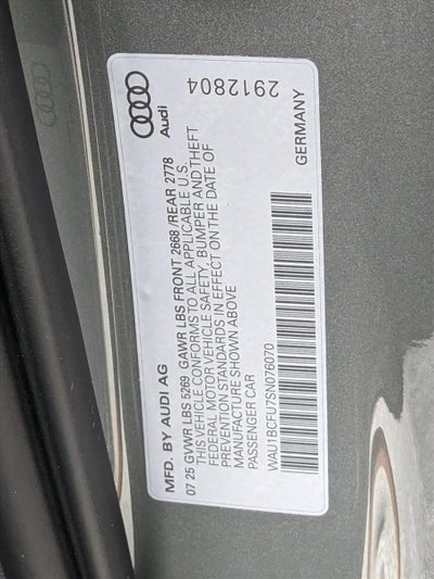 2025 Audi A5 Premium 2.0 TFSI quattro