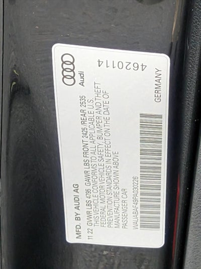 2023 Audi A4 Sedan Premium 40 TFSI quattro