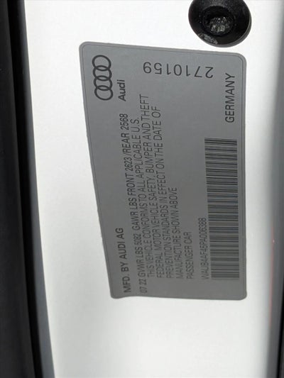 2023 Audi S4 Sedan Premium Plus 3.0 TFSI quattro