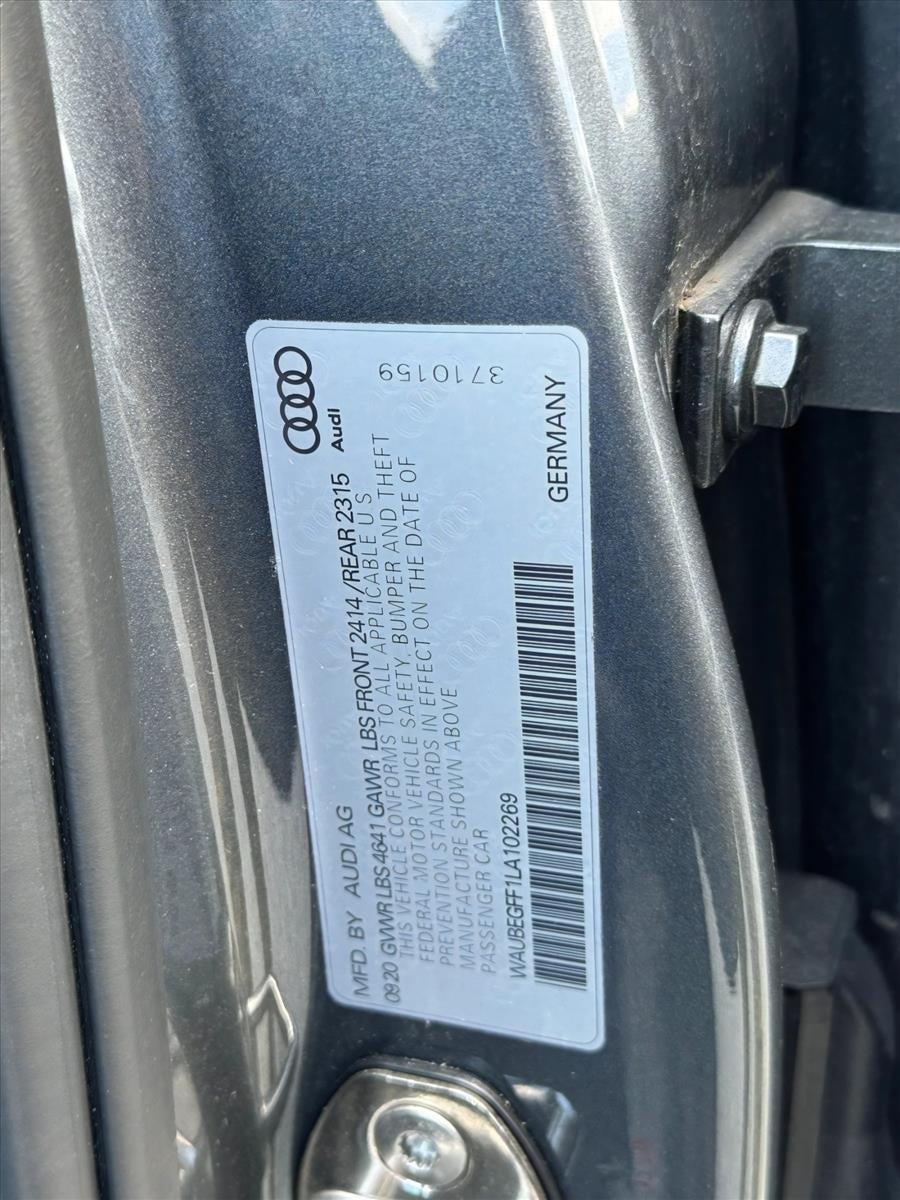 2020 Audi A3 Sedan S line Premium 45 TFSI quattro
