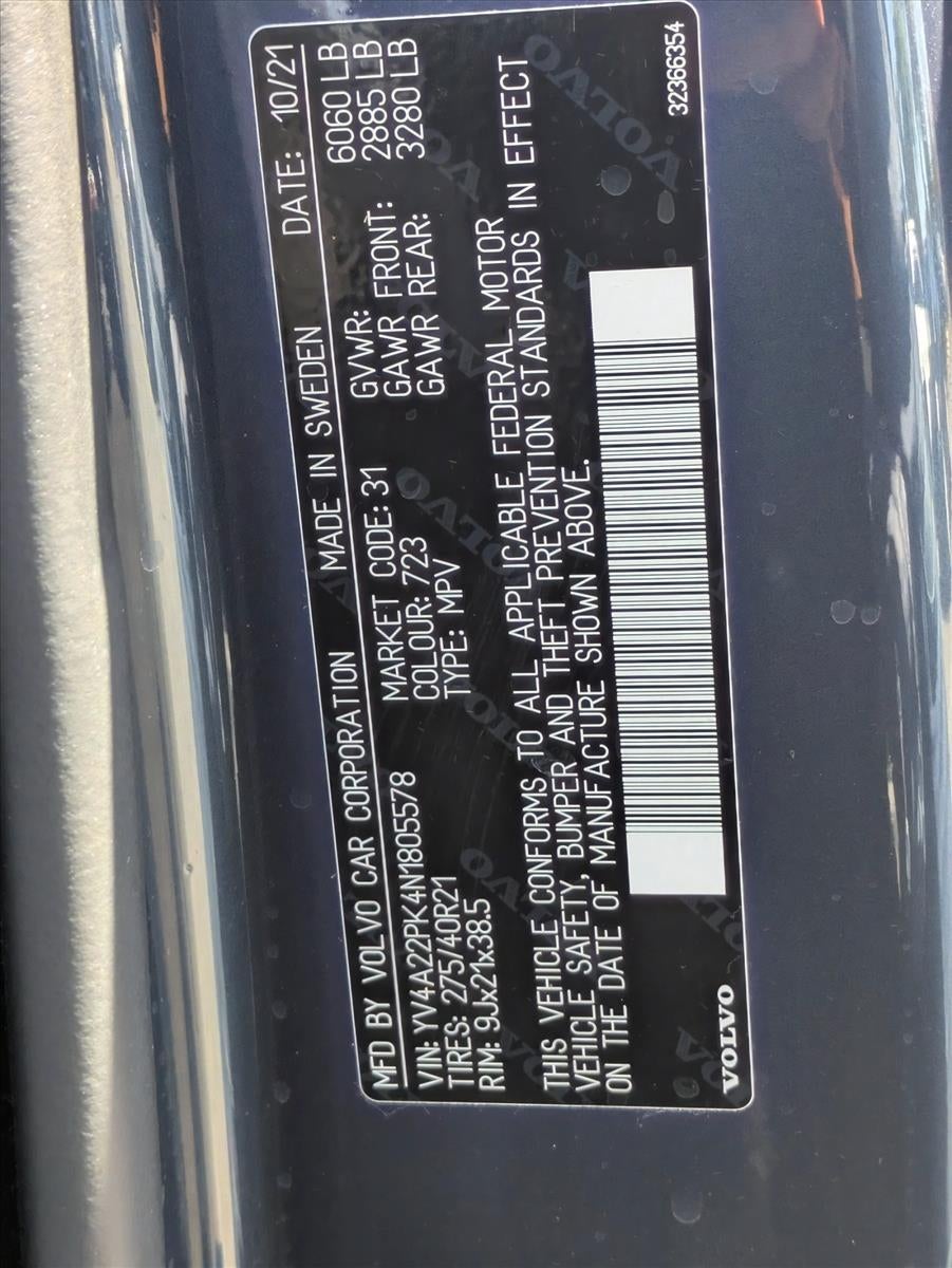 2022 Volvo XC90 T6 AWD Momentum 7P