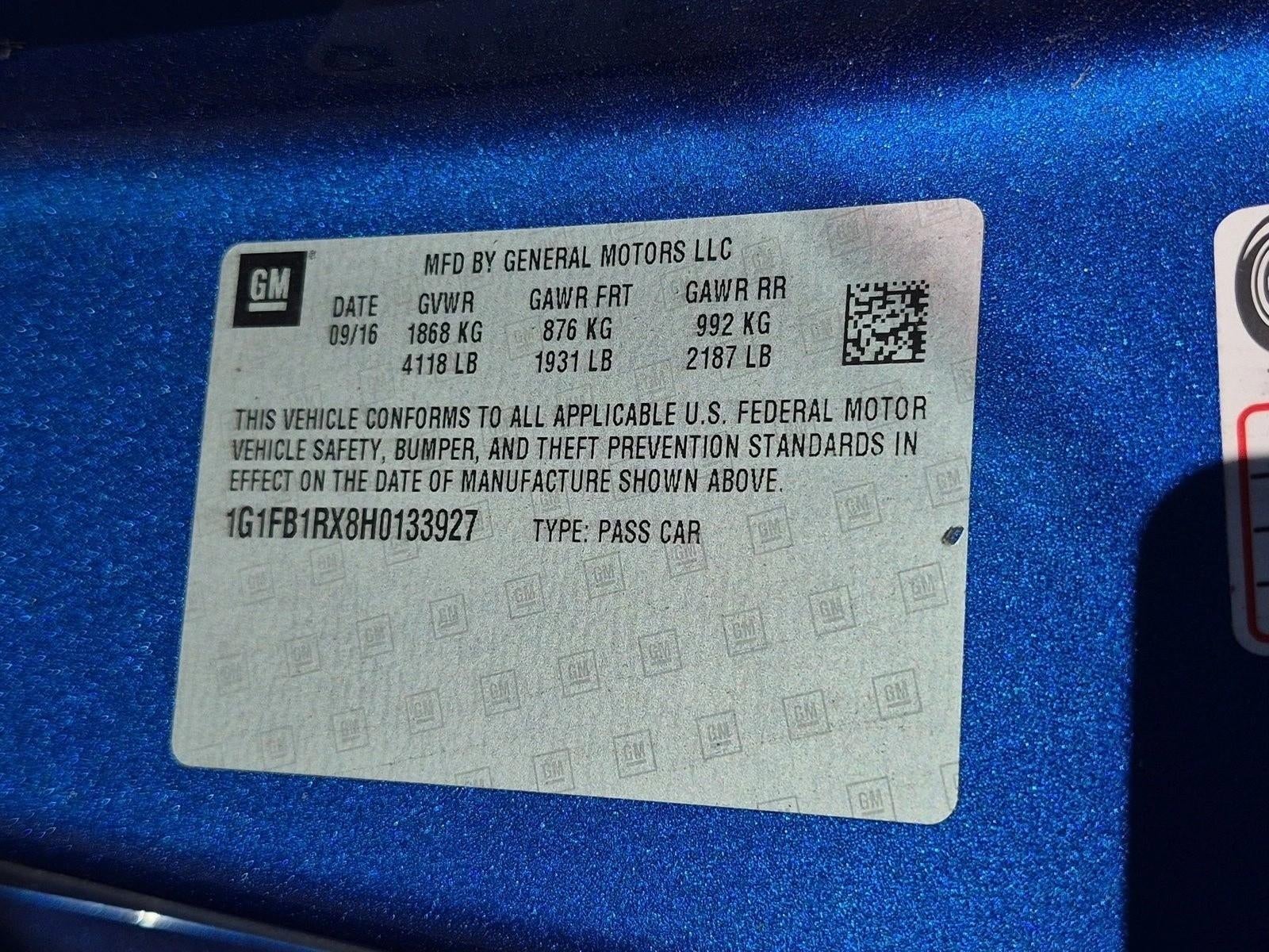 2017 Chevrolet Camaro 2dr Coupe 1LT