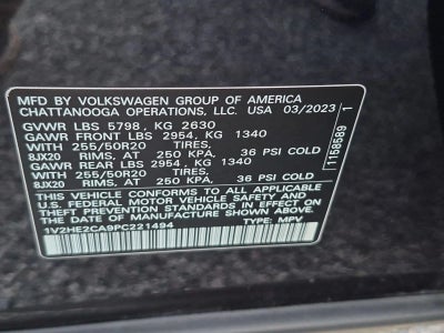 2023 Volkswagen Atlas Cross Sport 3.6L V6 SE w/Technology 4MOTION