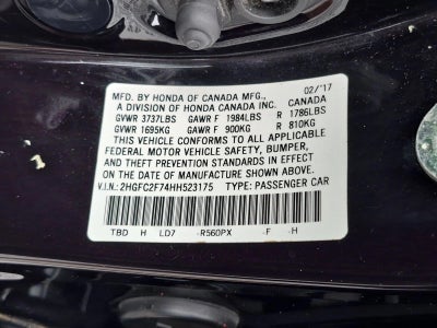 2017 Honda Civic Sedan EX CVT