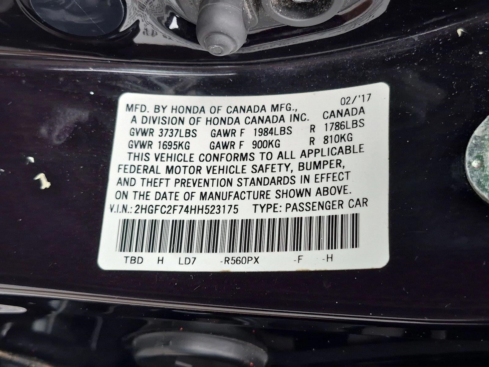 2017 Honda Civic Sedan EX CVT