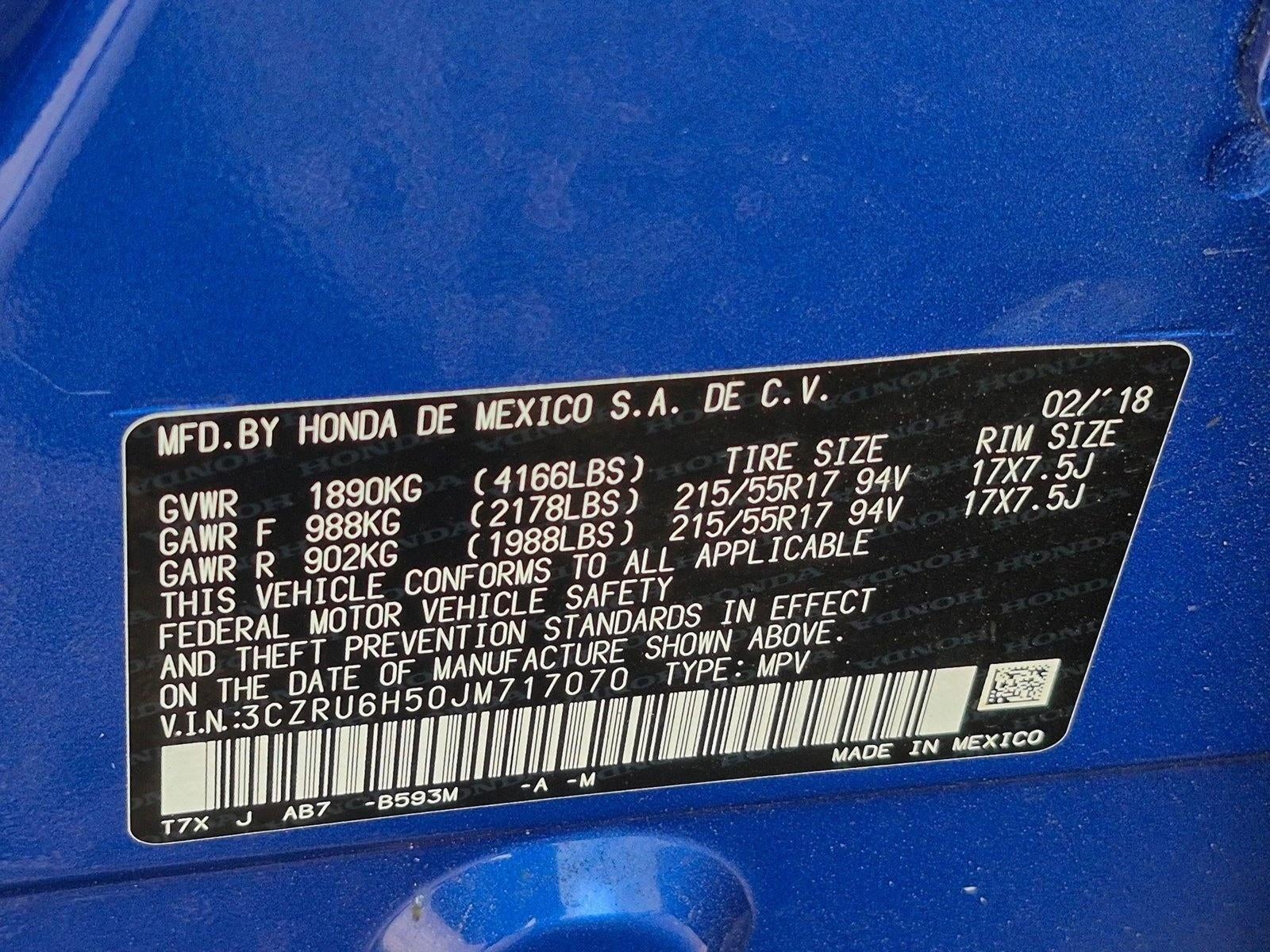 2018 Honda HR-V EX AWD CVT