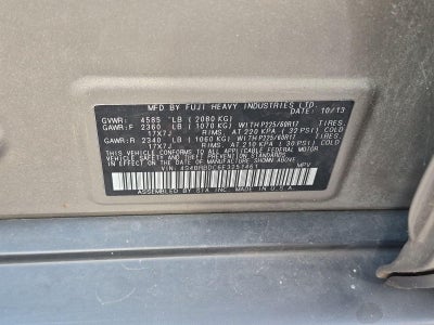 2014 Subaru Outback 2.5i Premium Automatic