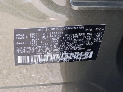 2023 Subaru Ascent Onyx Edition Limited 7-Passenger