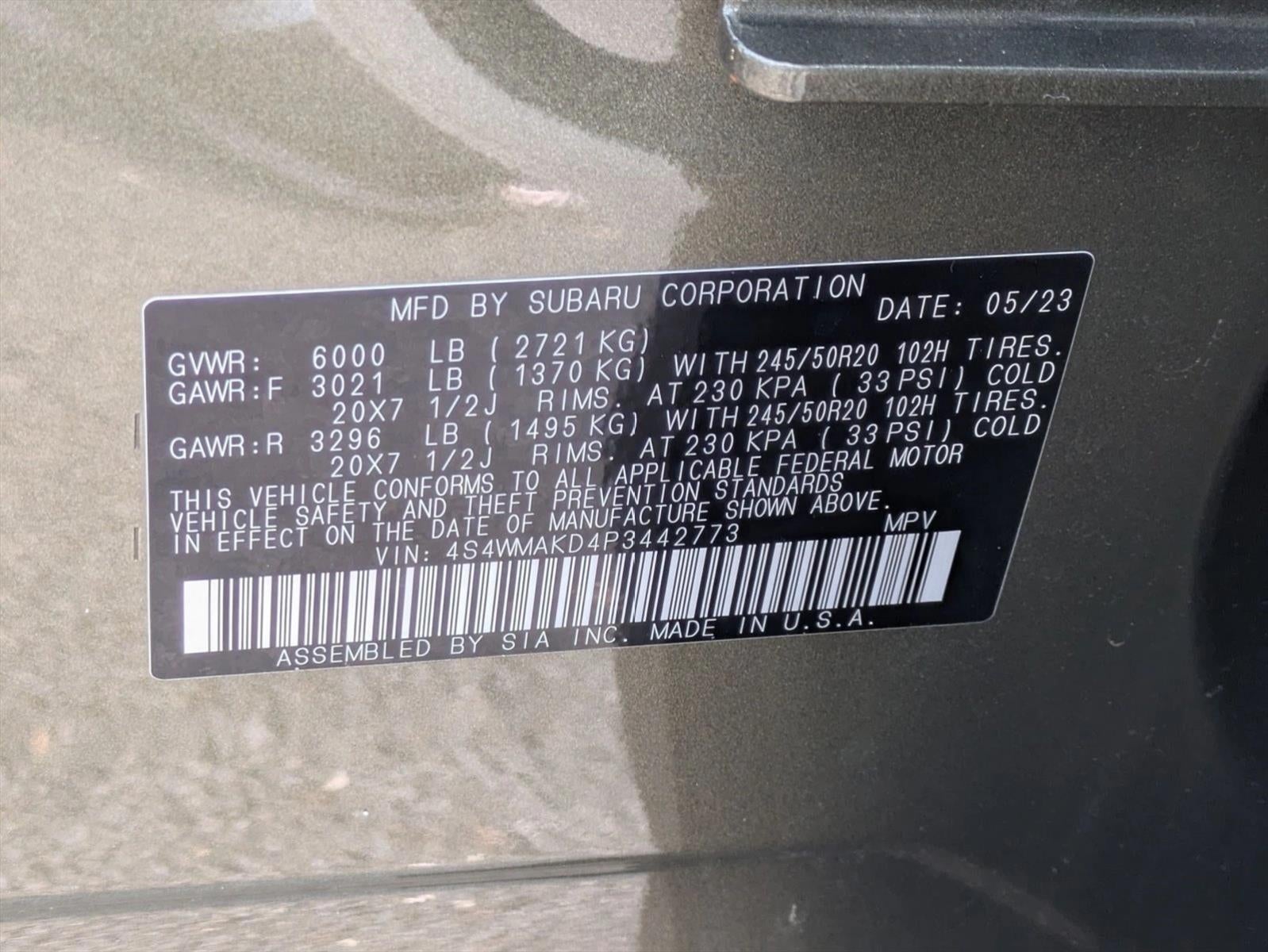 2023 Subaru Ascent Onyx Edition Limited 7-Passenger