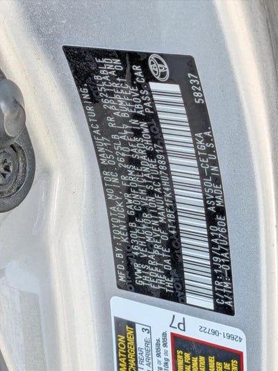 2017 Toyota Camry XLE Auto (Natl)