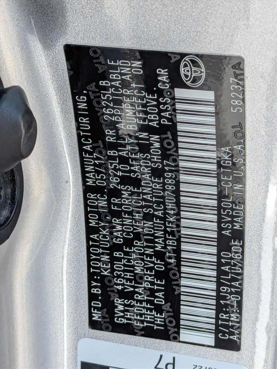 2017 Toyota Camry XLE Auto (Natl)