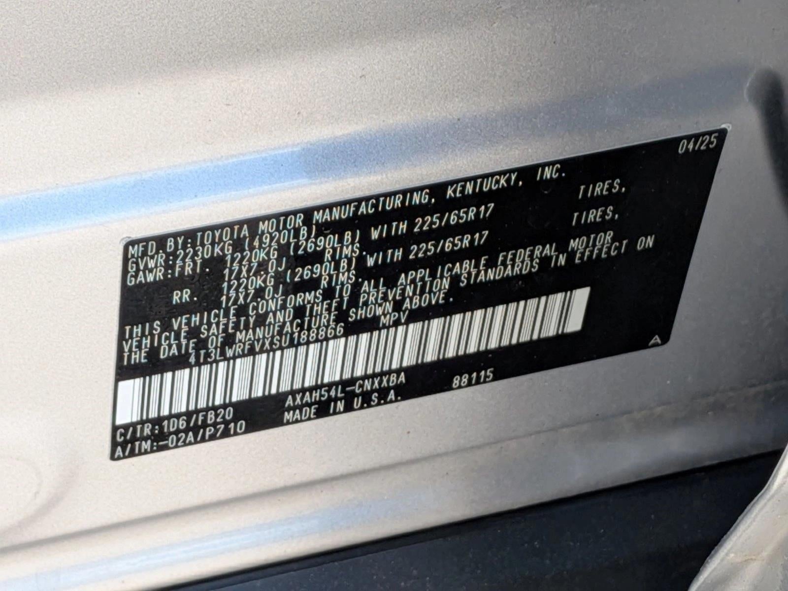 2025 Toyota RAV4 Hybrid LE AWD (Natl)