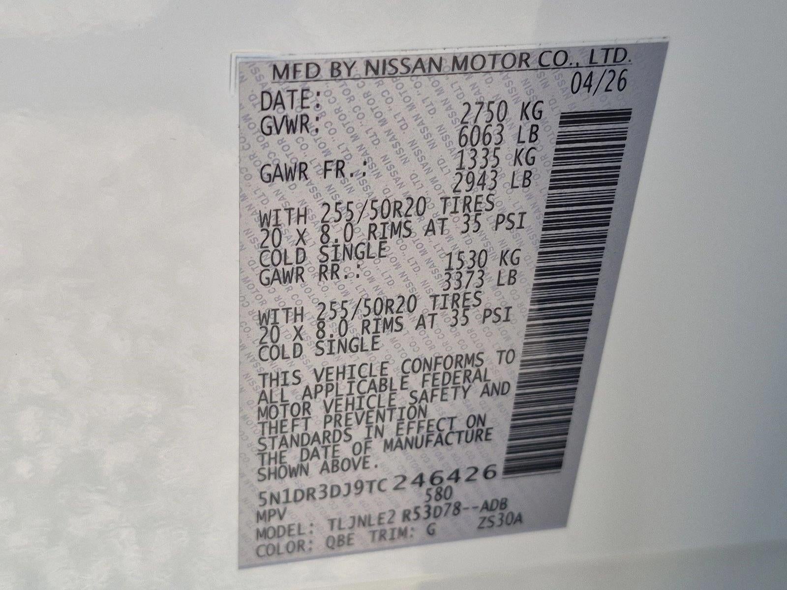 2026 Nissan Pathfinder Platinum 4WD