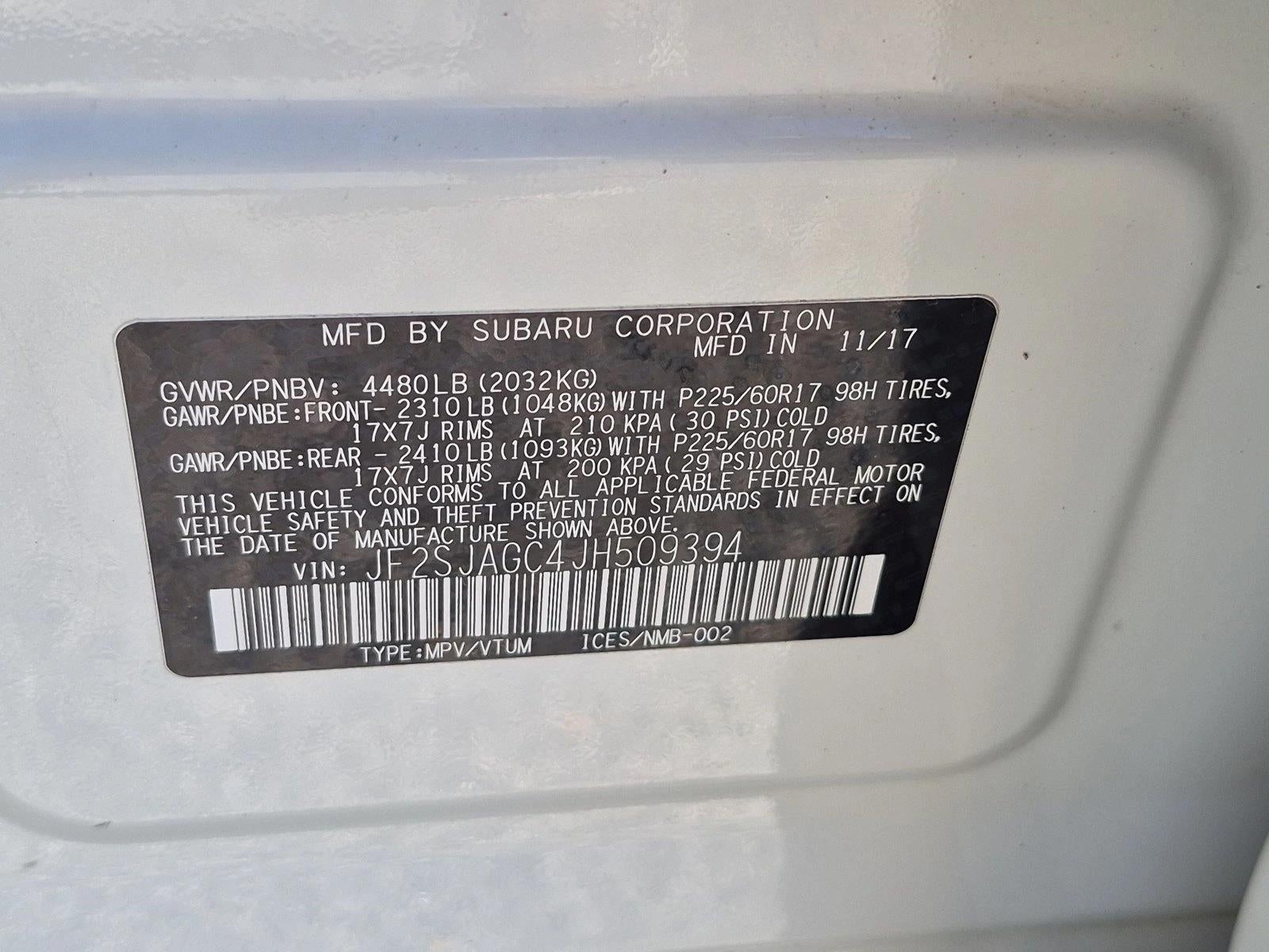 2018 Subaru Forester 2.5i Premium CVT