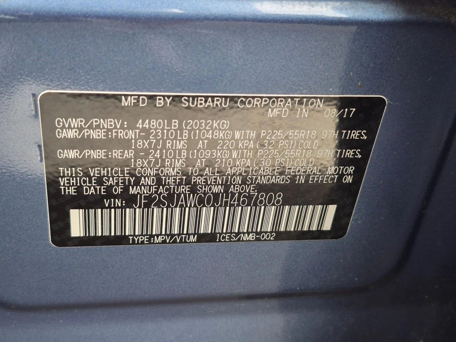 2018 Subaru Forester 2.5i Touring CVT