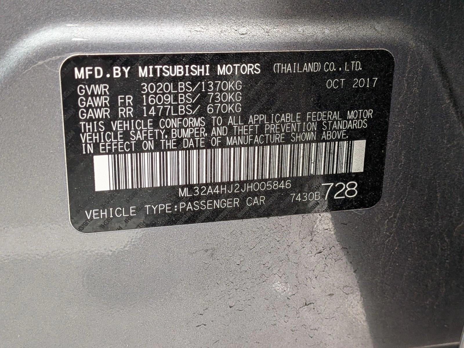 2018 Mitsubishi Mirage SE CVT