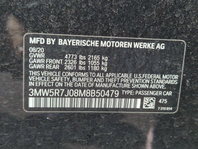 2021 BMW 330i xDrive Sedan North America
