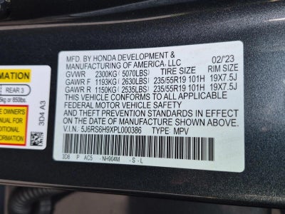 2023 Honda CR-V Hybrid Sport Touring AWD
