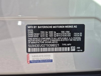 2026 BMW X5 xDrive50e Plug-In Hybrid