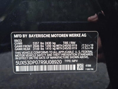 2024 BMW X3 xDrive30i Sports Activity Vehicle
