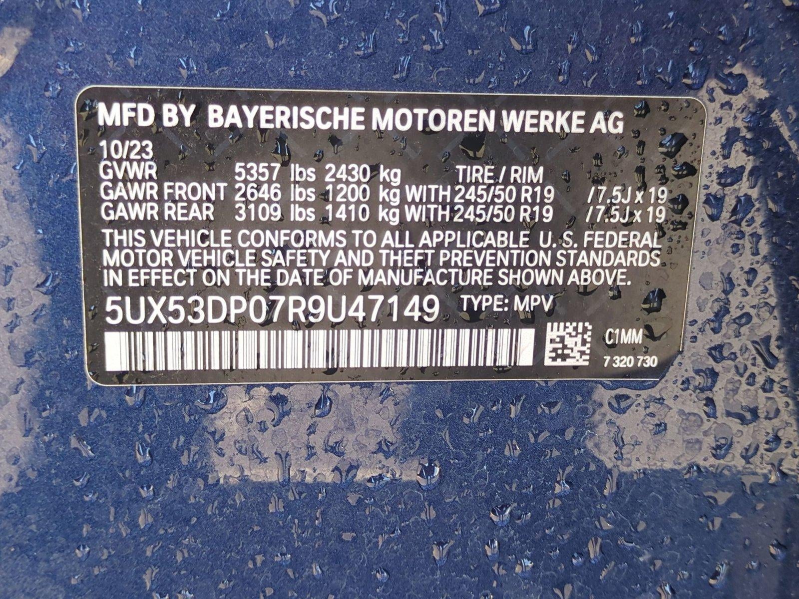 2024 BMW X3 xDrive30i Sports Activity Vehicle