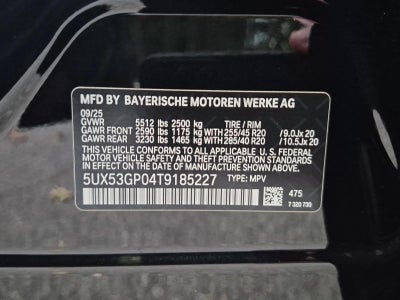 2026 BMW X3 30 xDrive Sports Activity Vehicle