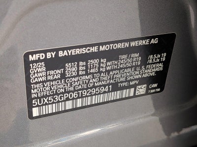 2026 BMW X3 30 xDrive Sports Activity Vehicle