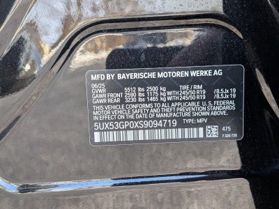 2025 BMW X3 30 xDrive Sports Activity Vehicle