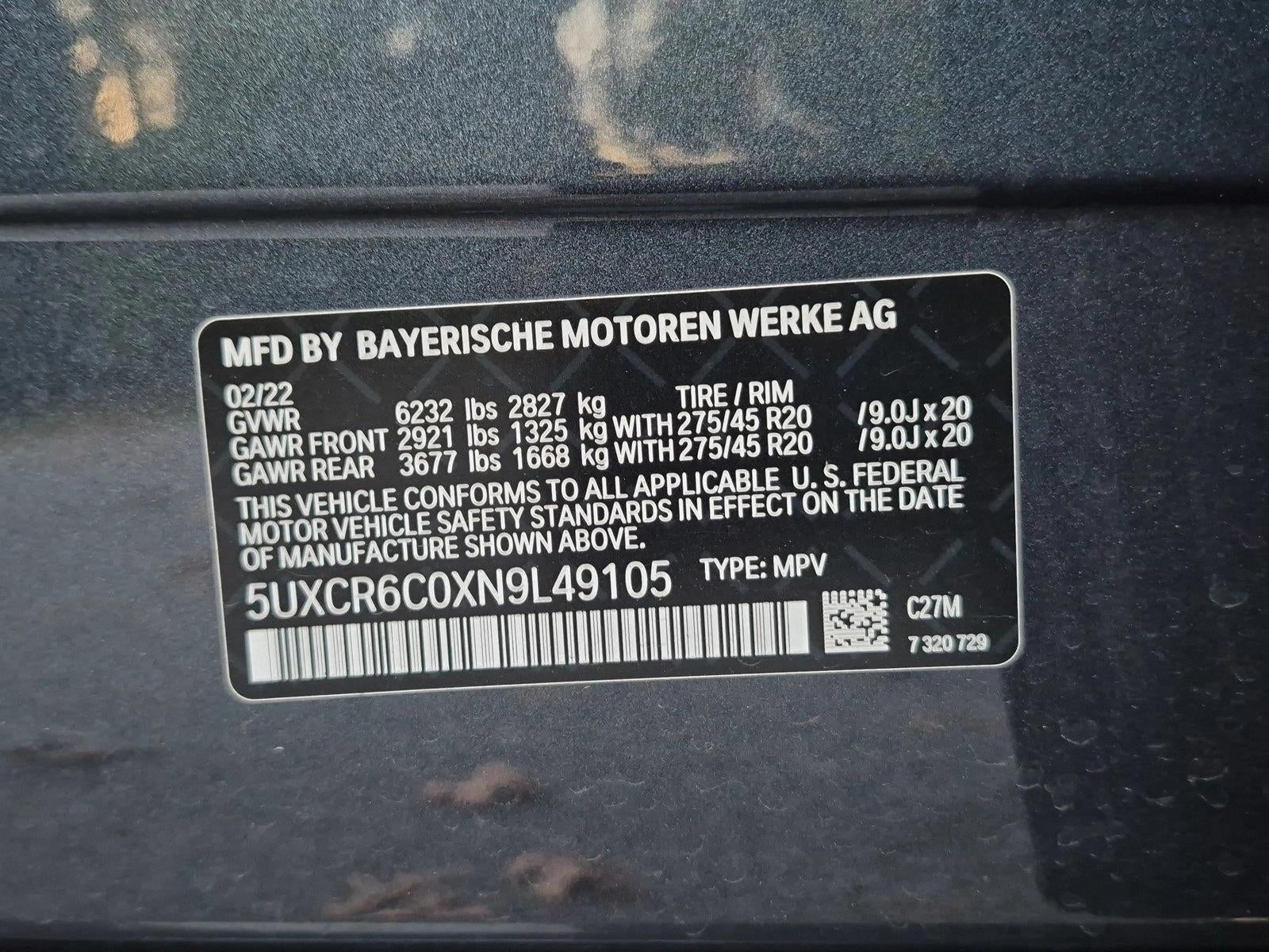 2022 BMW X5 xDrive40i Sports Activity Vehicle