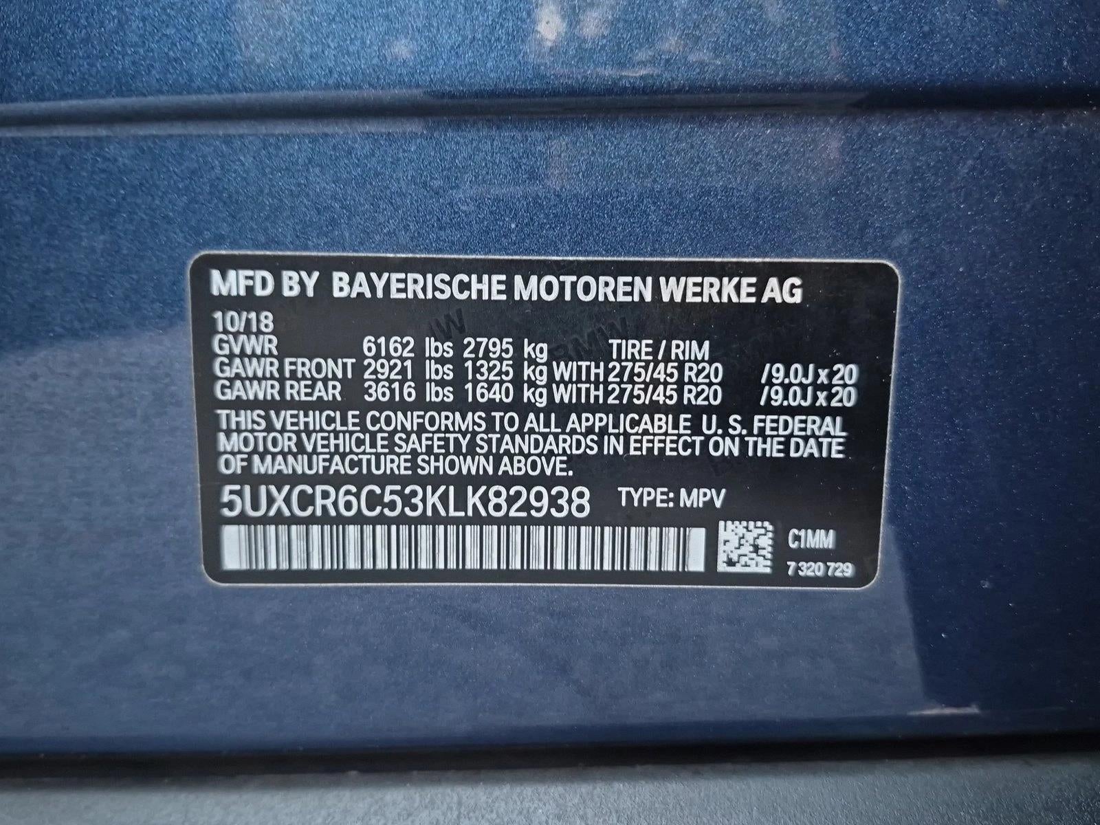2019 BMW X5 xDrive40i Sports Activity Vehicle