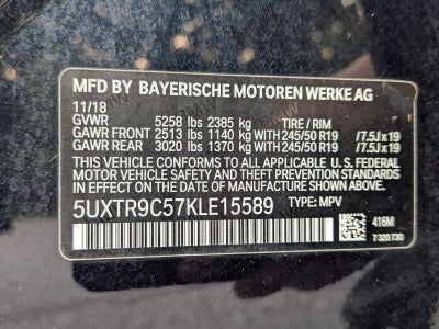 2019 BMW X3 xDrive30i Sports Activity Vehicle