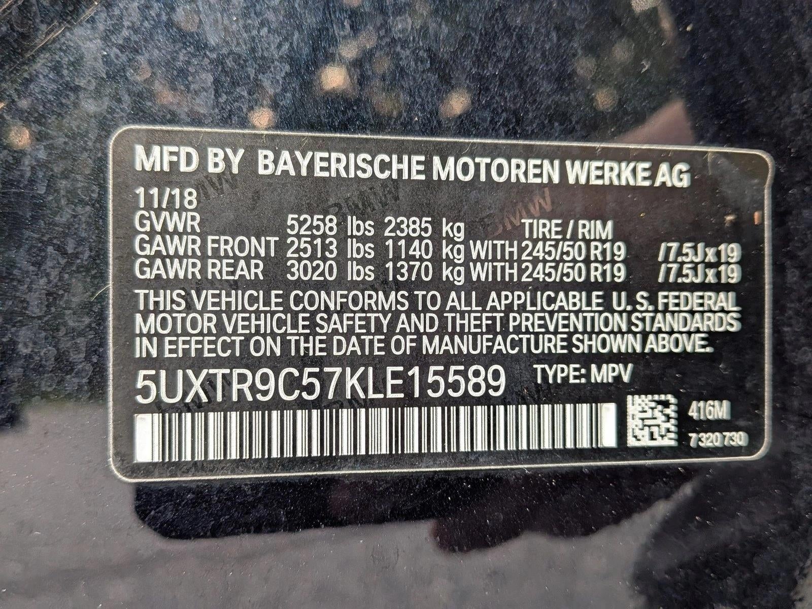 2019 BMW X3 xDrive30i Sports Activity Vehicle