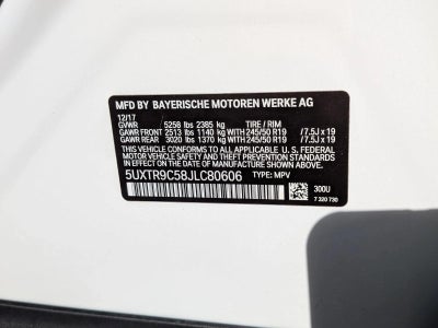 2018 BMW X3 xDrive30i Sports Activity Vehicle