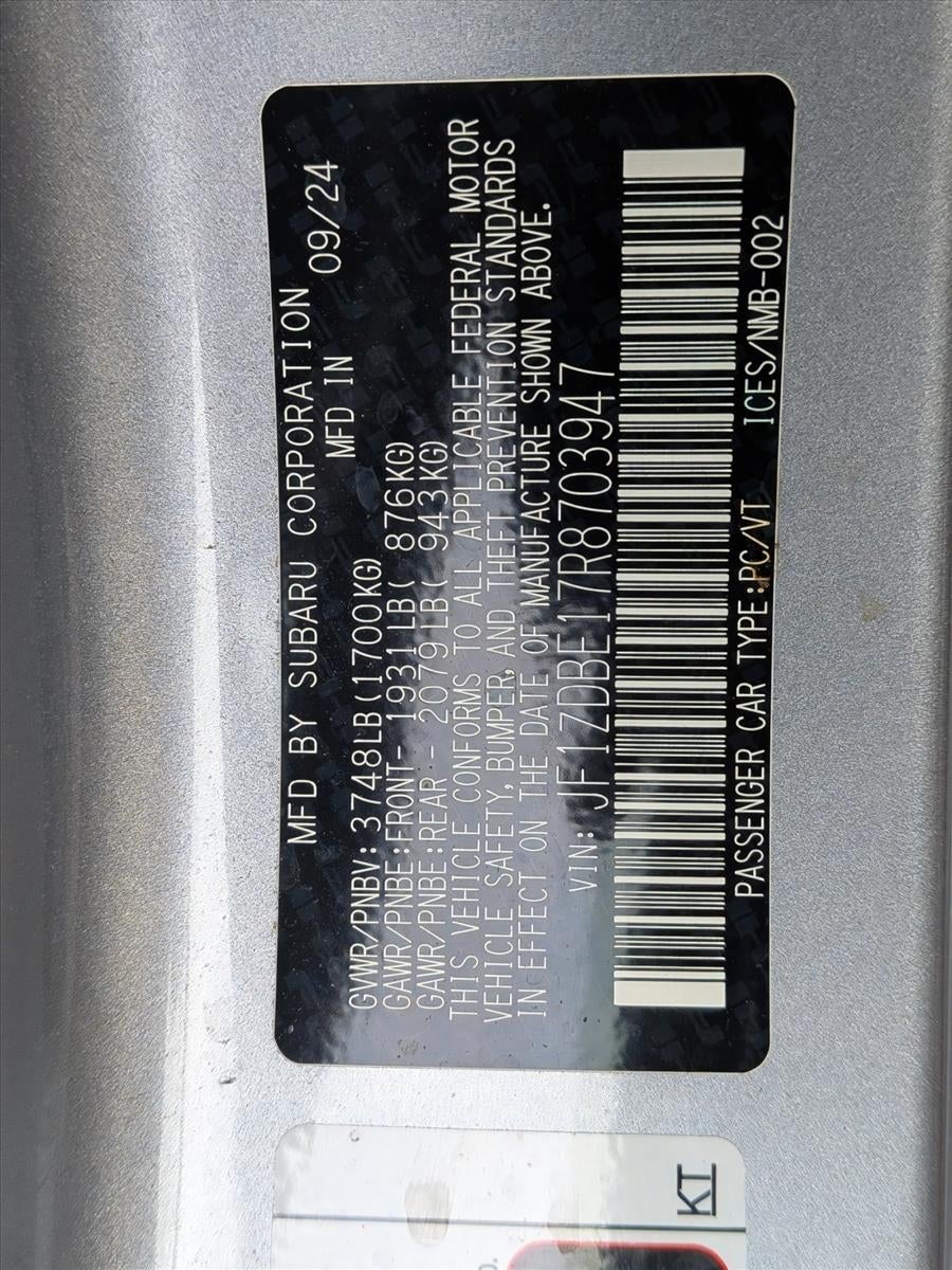 2024 Subaru BRZ Limited Auto