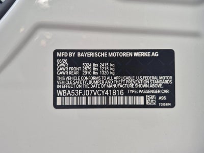 2027 BMW 530i xDrive Sedan