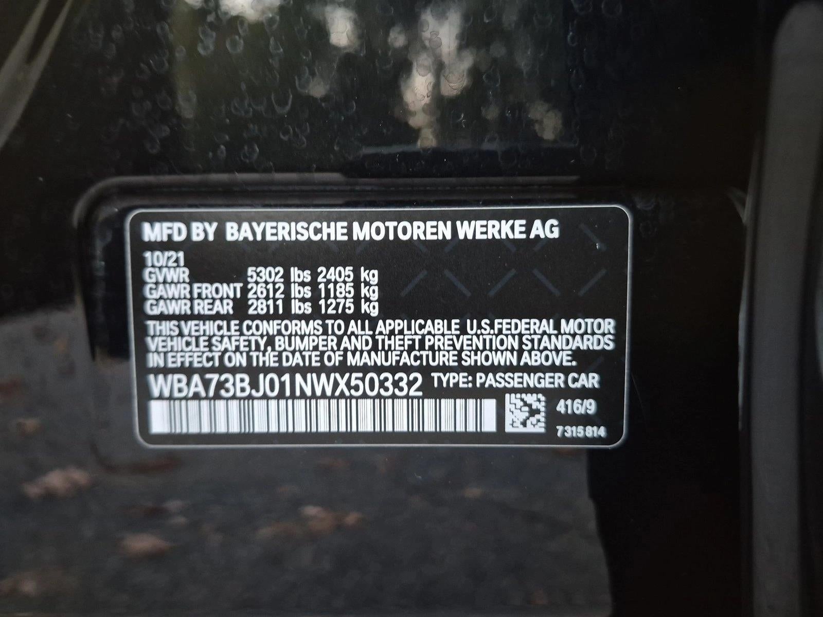 2022 BMW 540i xDrive Sedan