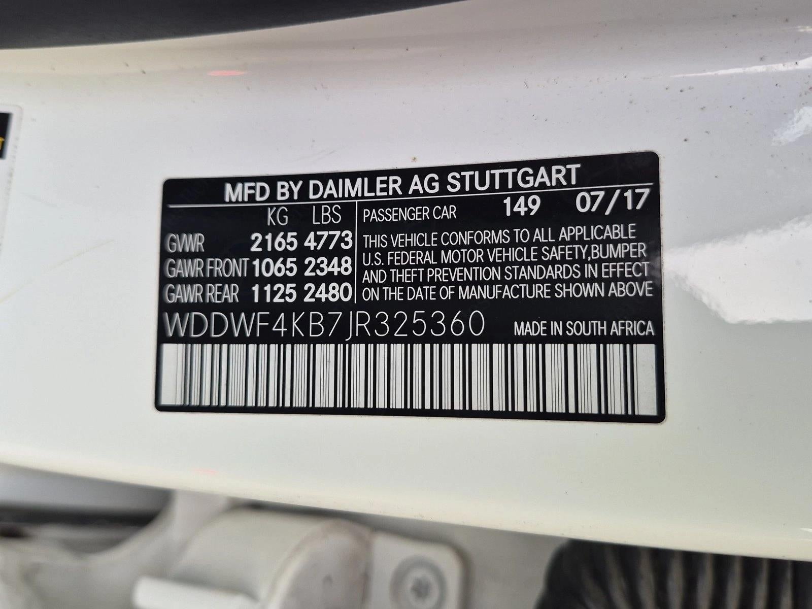 2018 Mercedes-Benz C-Class C 300 4MATIC® Sedan