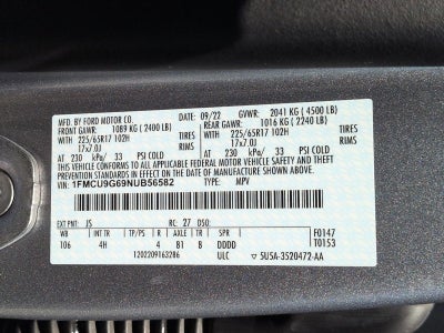 2022 Ford Escape SE AWD